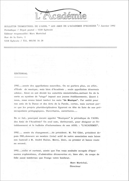 Janvier 1992